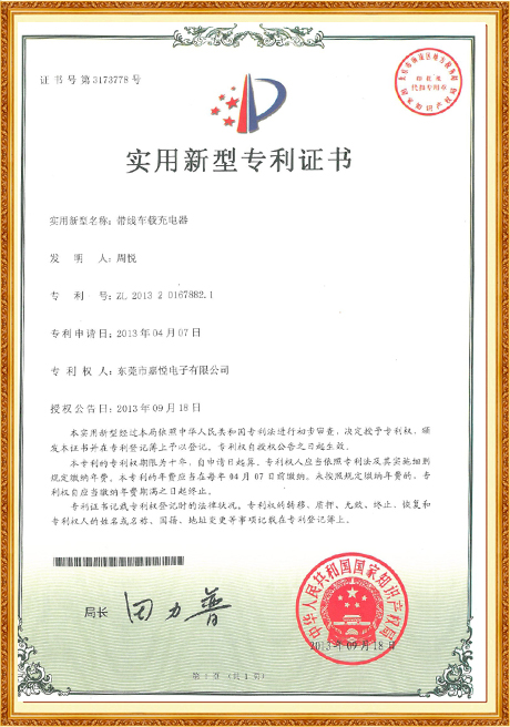 Certificate Of Honor