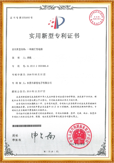 Certificate Of Honor