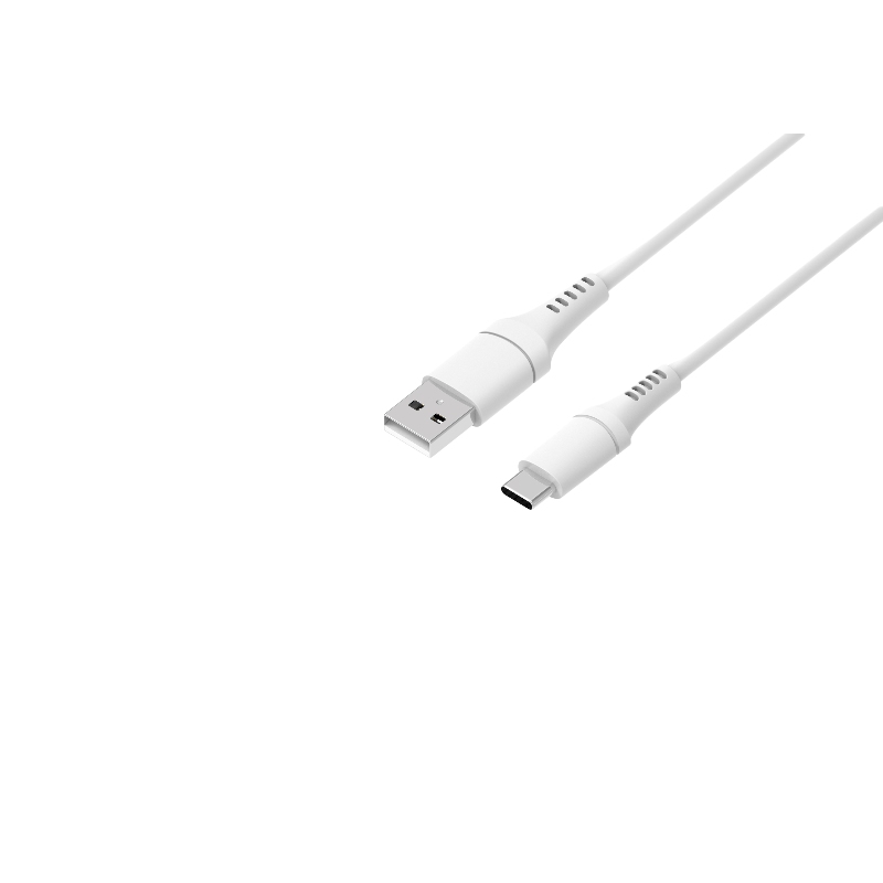 USB A-Type C silicone data cable 1M