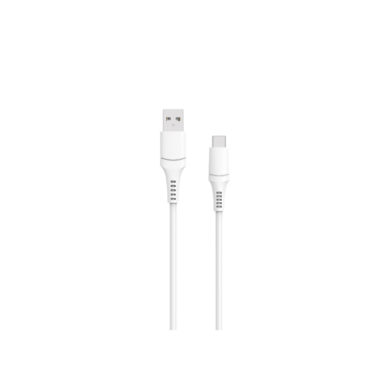 USB A-Type C silicone data cable 1M